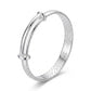 Silver Scale Pattern Adjustable Bangle — Alternate angle view