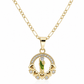 San Judas Necklace 14KGold Plated With Figaro Chain 3, 5MM in 22 Inches in 14K Gold Plated No Tarnish