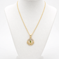 San Judas Necklace 14KGold Plated With Figaro Chain 3, 5MM in 22 Inches in 14K Gold Plated No Tarnish