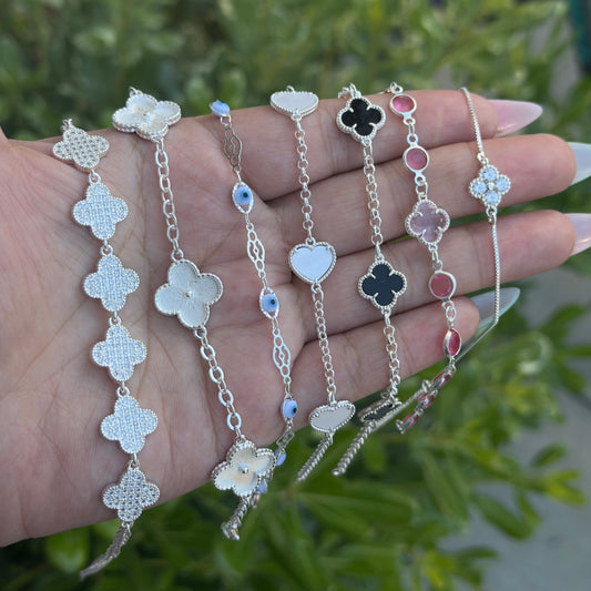 Bundle Silver Bracelet 7 pcs