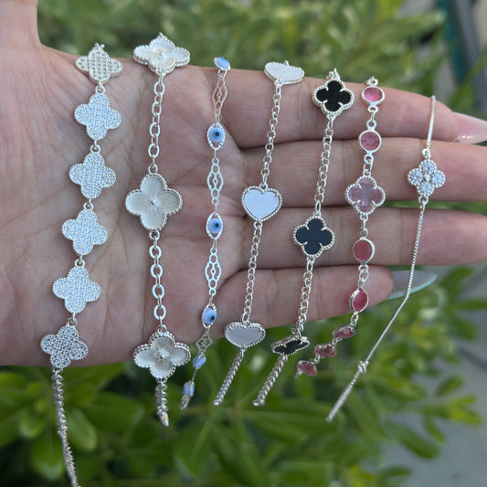 Bundle Silver Bracelet 7 pcs