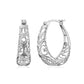 Earring Arracadas Triba Medium Hoop Design