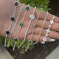 7 Pcs Bundle Bracelet Silver