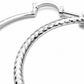 Silver Large Diamond-Cut Hoop Earrings — Close-up detail