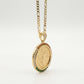 Centenario Pendant Lab Zirconia With Figaro 4,5MM in 22 Inches 14K Gold Plated No Tarnish High Tech